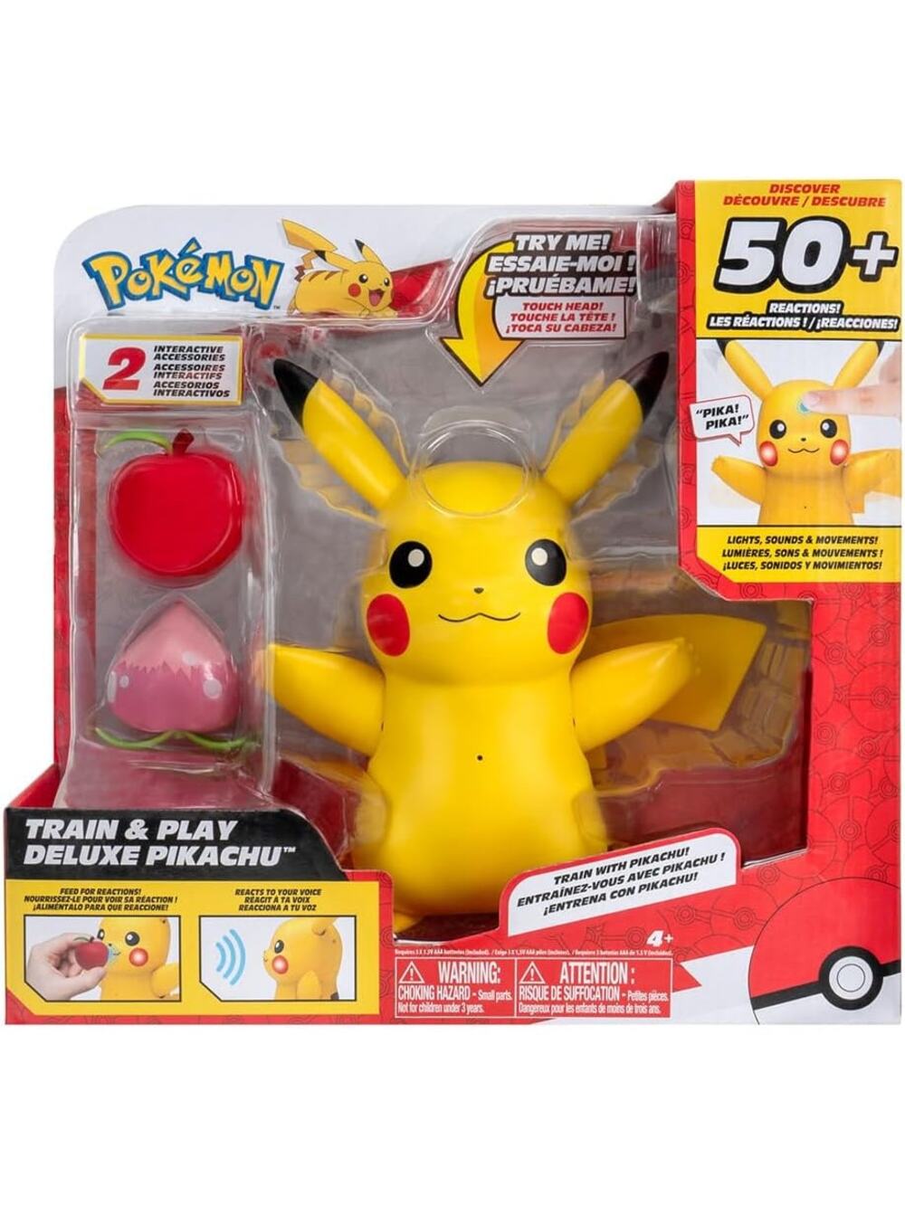 Pokémon Pikachu Deluxe Interactive Accessories Pokemon Lights Sounds Motions NWT